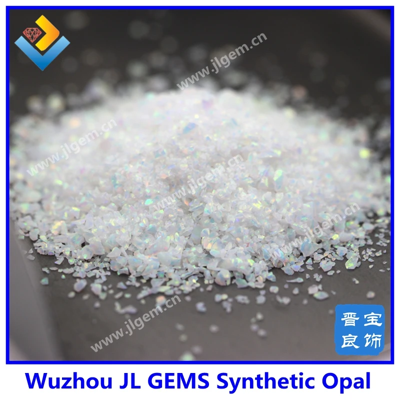 

(50g/lot) Hot sale 2mm-160mesh Synthetic op17 white opal crushes/ crumb / scraps for nail art free shipping