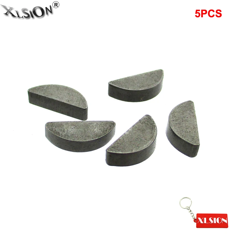 XLSION Aftermarket 5Pcs Woodruff Rocket Key For 47cc 49cc Mini Moto