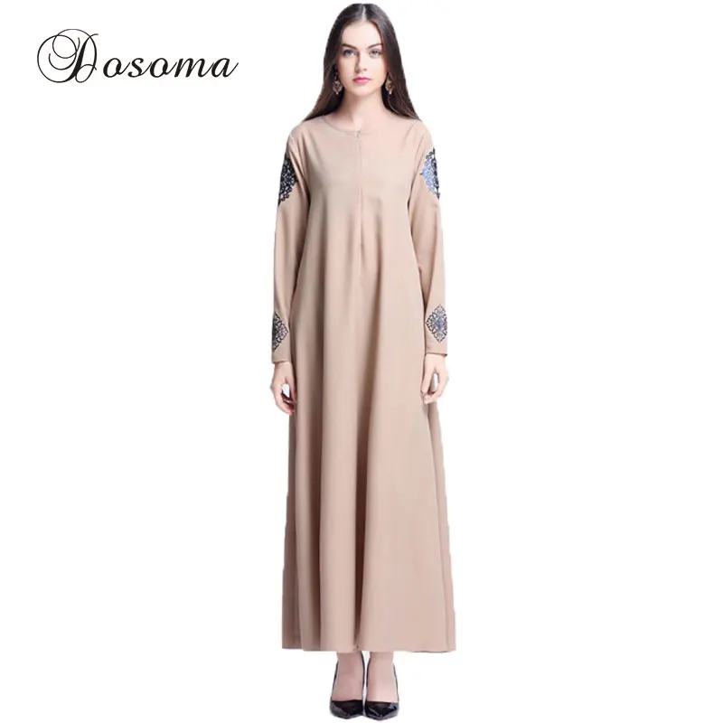 Model long dress 2014 muslim women pattern abaya casual 