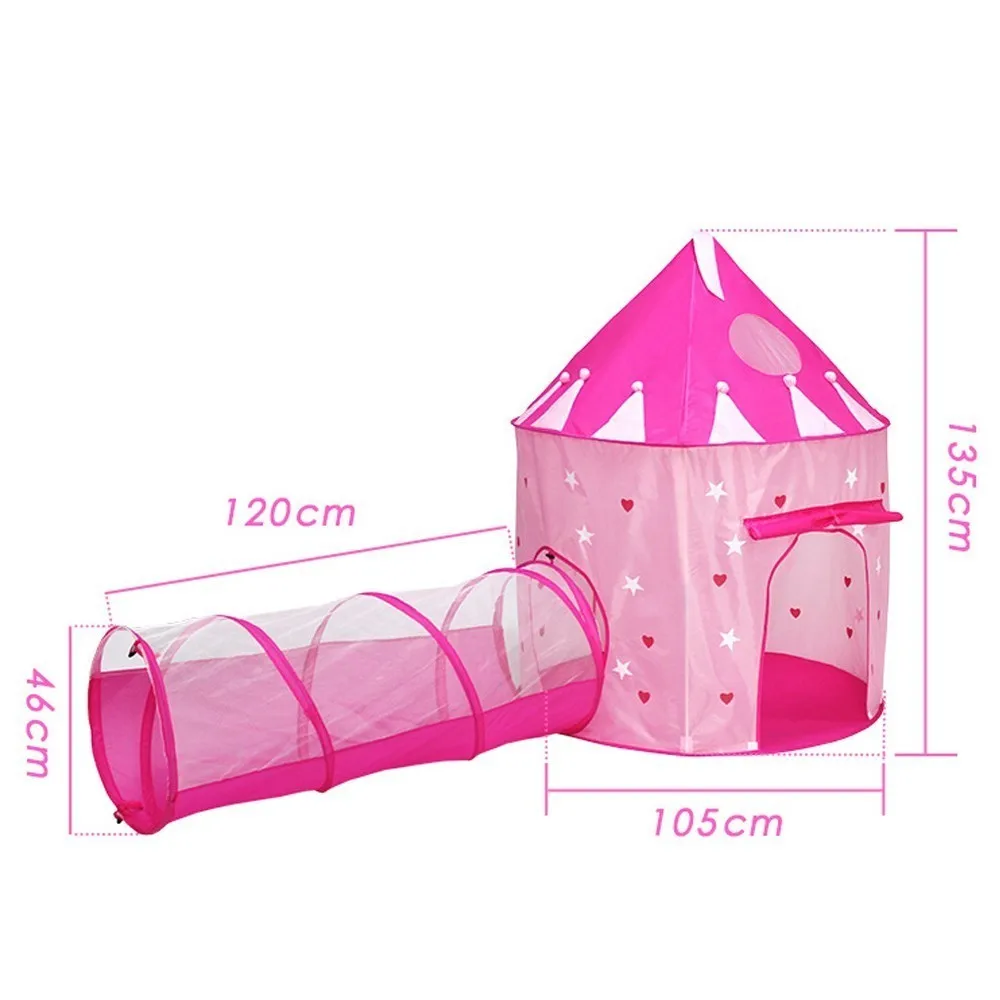 Indoor Outdoor Portable Kids Tent Luminous Ball Pool With A Tunnel Children's Hut Baby Toy Boy Girl Game Tent