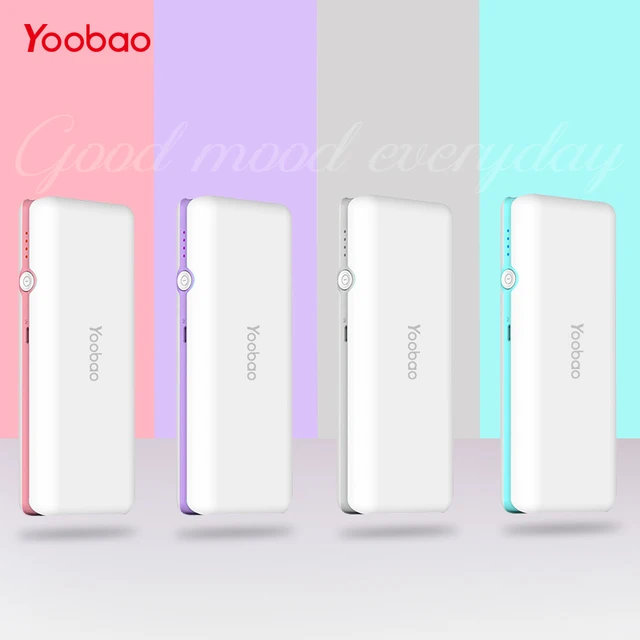 Yoobao милые Мощность bank 10000 мАч Ultra Slim Мощность банк лучший внешний Батарея повербанк для Iphone 7 6 5 4 SE для Xiaomi Mi