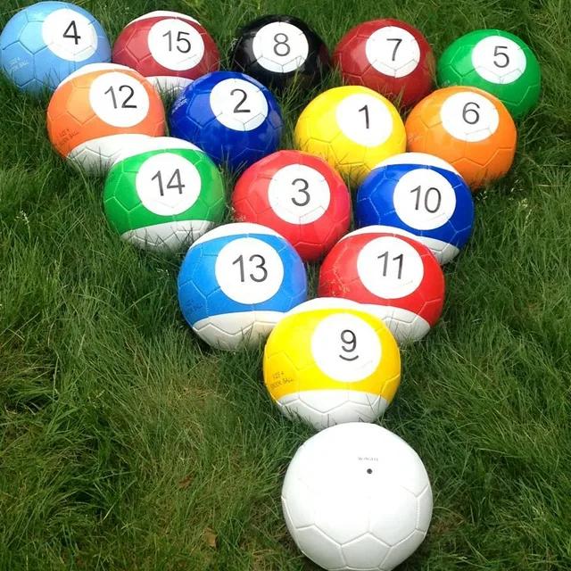 Cheap soccer ball with numbers for snookball/poolball/soccer billiards table game free shipping by DHL/Fedex