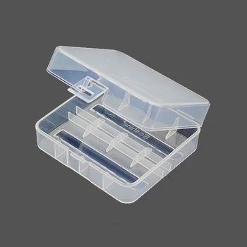 

20pcs High quality PP Transparent Hard Plastic Case Holder Storage Box for 2x 26650 Rechargeable Battery 7.5x6.6x3cm