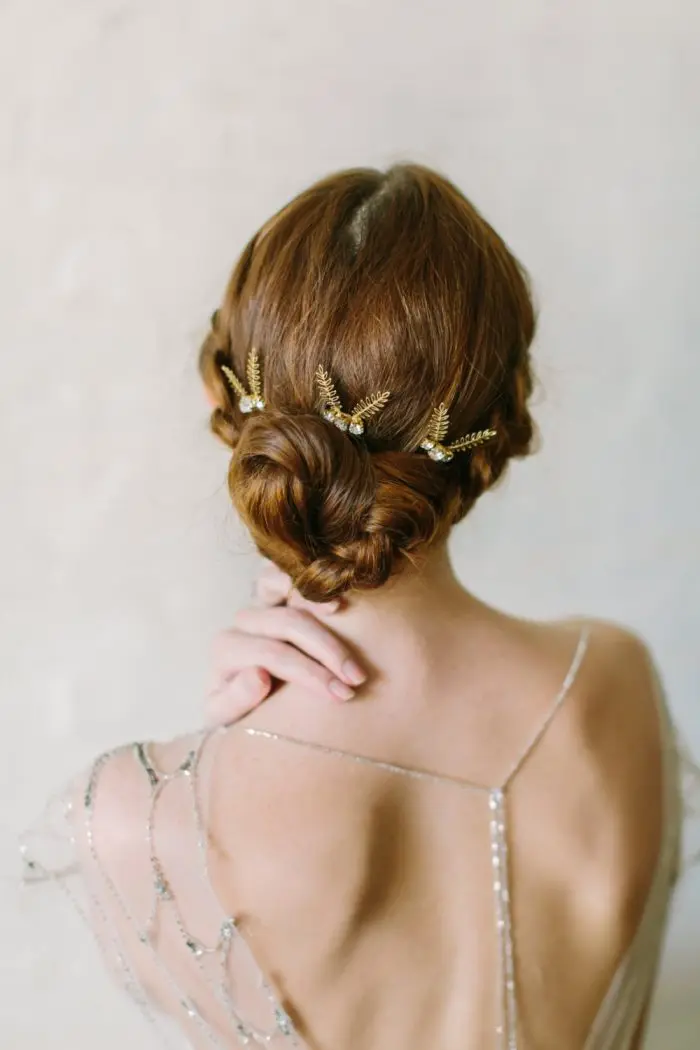 

FERN Set of 3 Small Fern Bridal Combs 2019 Spring Summer New Trends Forecast