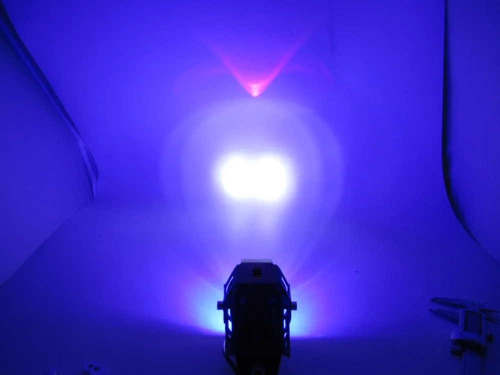 QIPO одна лампочка двухлучевая фара мотоцикла 30 Вт 3000лм мотоцикл U7 Светодиодный прожектор двигателя свет