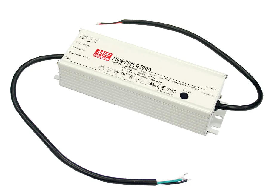 [PowerNex] MEAN WELL original HLG-80H-24A 24V 3.4A meanwell HLG-80H 24V 81.6W Single Output LED Driver Power Supply A type
