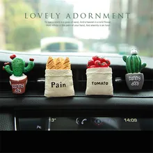 Милый креативный автомобильный освежитель воздуха завод духи автомобильный Кондиционер духи клип Ювелирные изделия Крытый автомобиль ароматерапия авто продукты