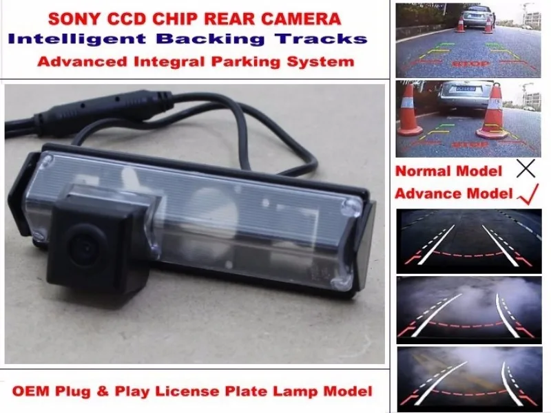 For Mitsubishi Colt Plus 2007~2013 Smart Backing Tracks Camera  imports HD CCD Night Vision  Rear View Parking Reverse Camera (3)