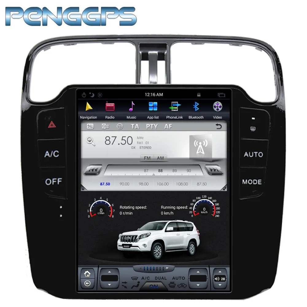 Cheap 10.4" IPS Car Radio Android Car GPS Navigation DVD Player for Volkswagen Polo 2012+Tesla Style 2G+64G Multimedia Stereo Headunit 2