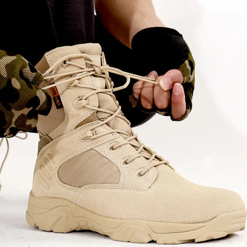 Мужские ботинки; походная обувь; военные ботинки; Мужская обувь для альпинизма и охоты; высокие военные ботинки для пустыни; кроссовки