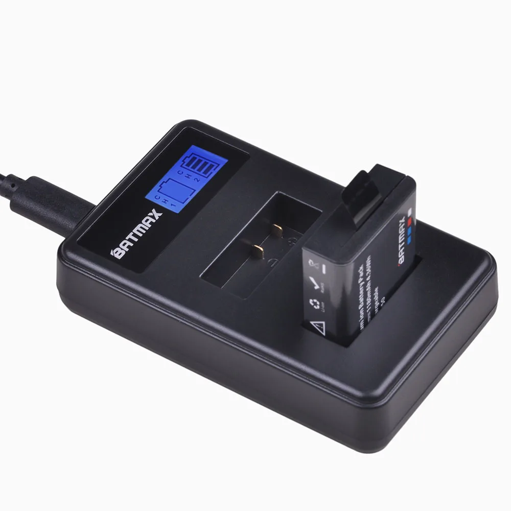 Литий ионный аккумулятор Batmax 4 шт. 1180 мАч PG1050 + зарядное устройство с двумя USB