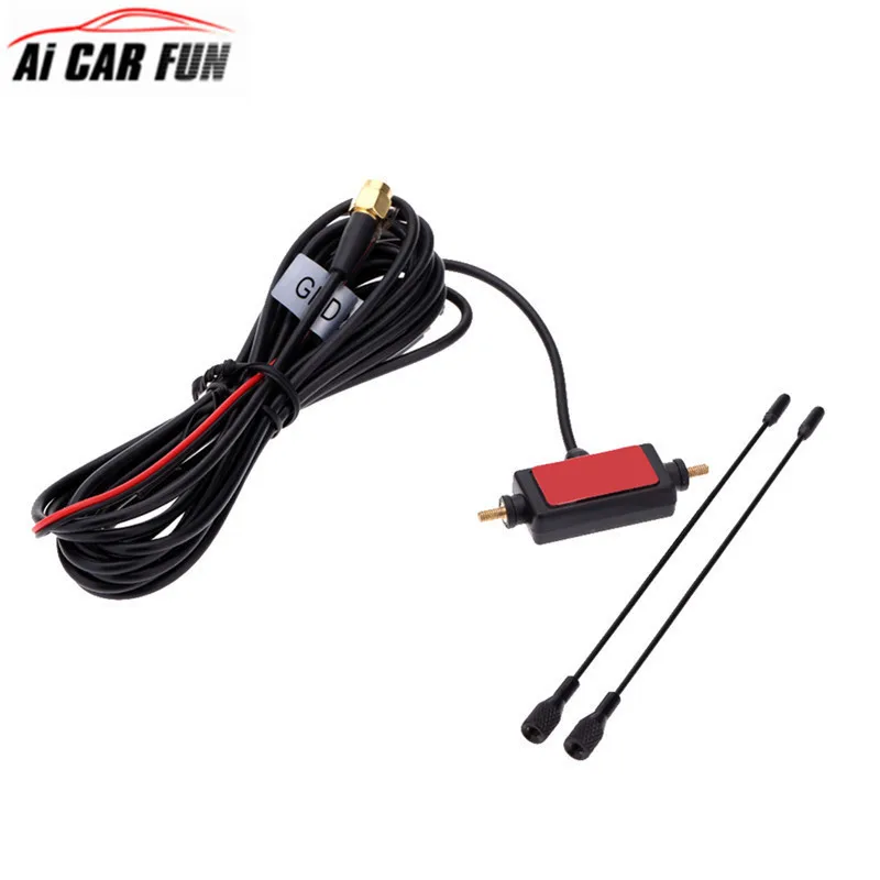 

DVB-T ISDB-T Car Radio Digital TV Antenna with Amplifier SMA Plug Television Reception Radio Antenna Free Shipping