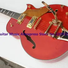 Custom Shop оранжевая гитара Falcon Jazz Электрогитара Bigbys Новое