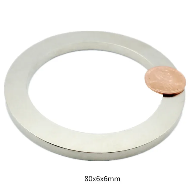 NdFeB Ring Dia. 50 60 70 80 mm Large Ring Axially