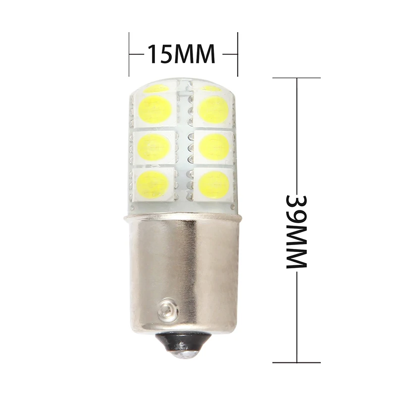 10 шт. ba15s S25 1156 p21w светодиодный белый светильник s 5050 12SMD силиконовая лампа DC12V автомобиля задние парковка светильник фонарь стоп-сигнала Поворотная сигнальная лампа