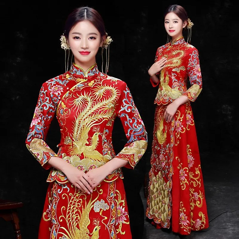  Chinese style  show Costume 2022 dragon gown evening dress 