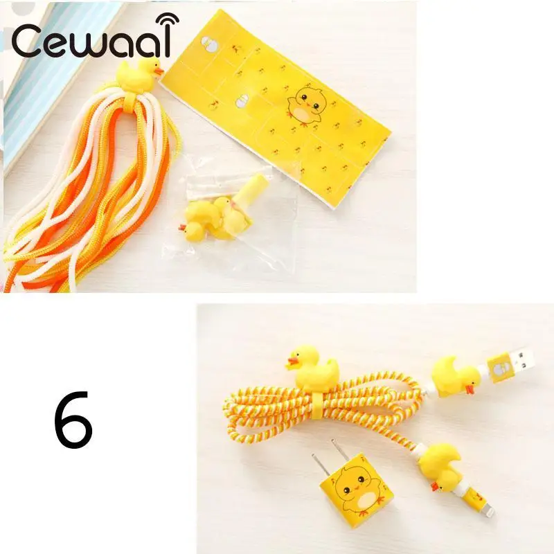 

Cartoon Spiral Cell Phone USB Data Sync Charging Cable Wrap Protector Winder