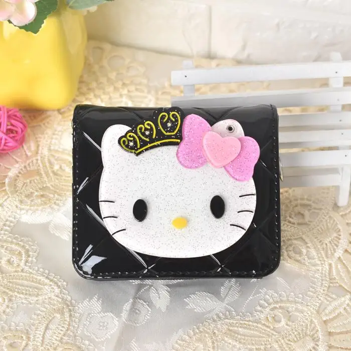 Женские кошельки с рисунком hello kitty, кожаный кошелек hello kitty, кошелек для девушек, клатч, женские вечерние кошельки - Цвет: 7