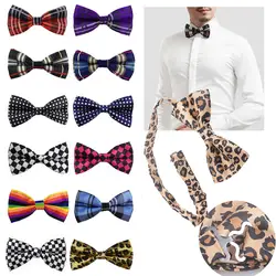 Новый галстук-бабочка для мужчин, деловой галстук из полиэфирного волокна для мальчиков, Модный деловой Свадебный галстук-бабочка, мужская