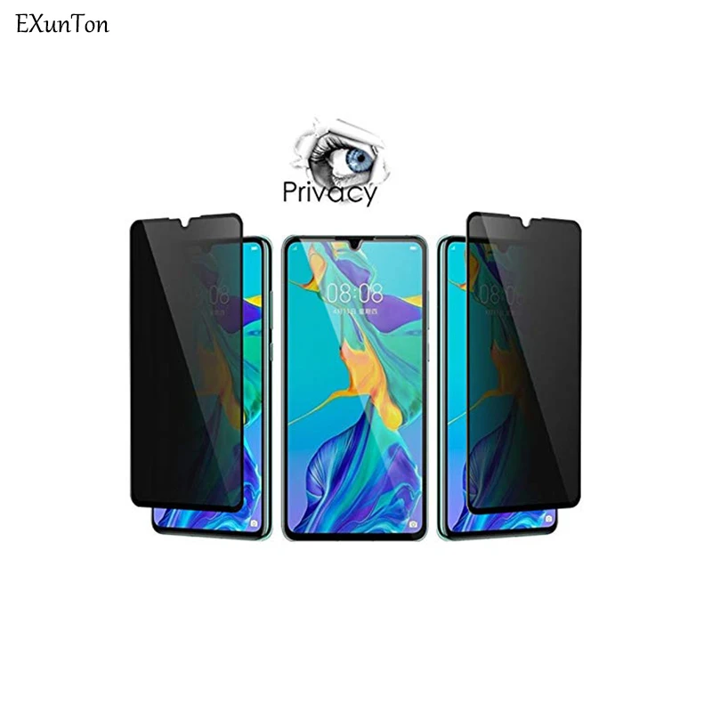

EXUNTON Anti Spy Tempered Glass for Huawei P30 Lite Privacy Screen Protector for Huawei P30 Lite Anti Glare Protective Film
