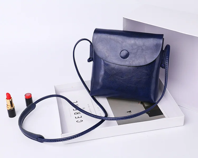 MJ Women Leather Messenger Bag Female Split Leather Shoulder Crossbody Bag High Quality Small Flap Bags for Girls (23)
