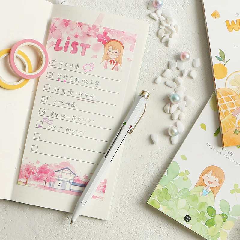 30 листов Kawaii Sweety Girl Memo Pad портативный блокнот планировщик Сделай Сам заметки