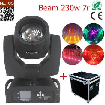 

2pcs/lot with flightcase Beam 7r Lyre 230w Clay Paky Sharpy Moving Head Light Rotating Spot Gobos Music Dance Show Lights