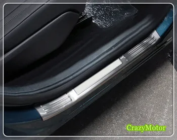 

For Peugeot 5008 GT 2017 2018 2019 Stainless Steel Side Door Outer Entry Guard Sill Guard Protector Cover Car Styling