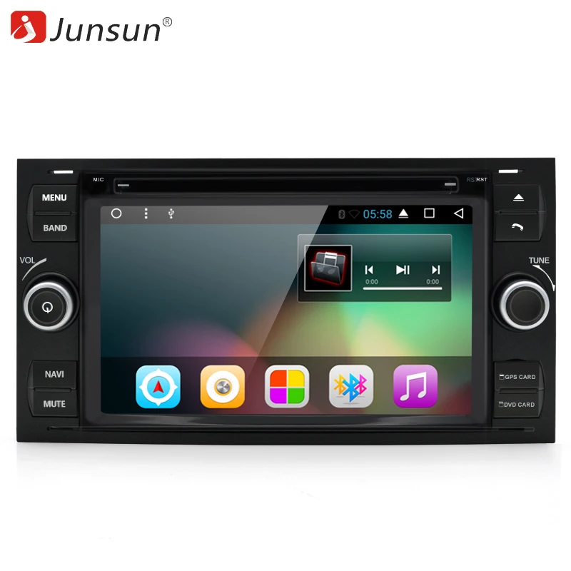 Junsun 7" Car DVD Player 2 Din Android 2G RAM 32GB ROM Radio For Ford