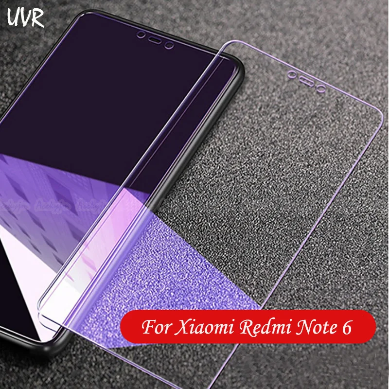 

UVR 100PCS For Redmi Note 7 6 Pro 5 Pro 5A Prime Anti-blue Tempered Glass For Redmi Note 4 4X 3 Pro 2 Anti Blue Screen Protector