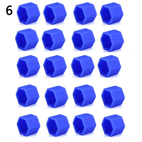 20 Pcs 19mm Silicone Protective Effect Waterproof Car Wheel Nut Screw Cover wheel nut caps screw caps motorcycle screw caps wheel nut covers bolt nut covers