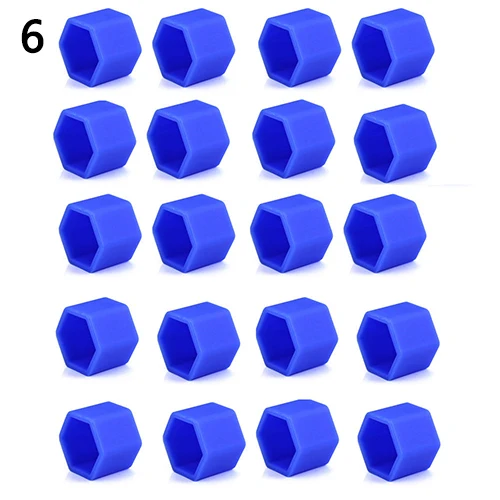 20 шт. 19 мм силиконовый защитный эффект водонепроницаемый гайка колеса автомобиля винтовая крышка колеса гайки автомобильные диски внешние болты крышки