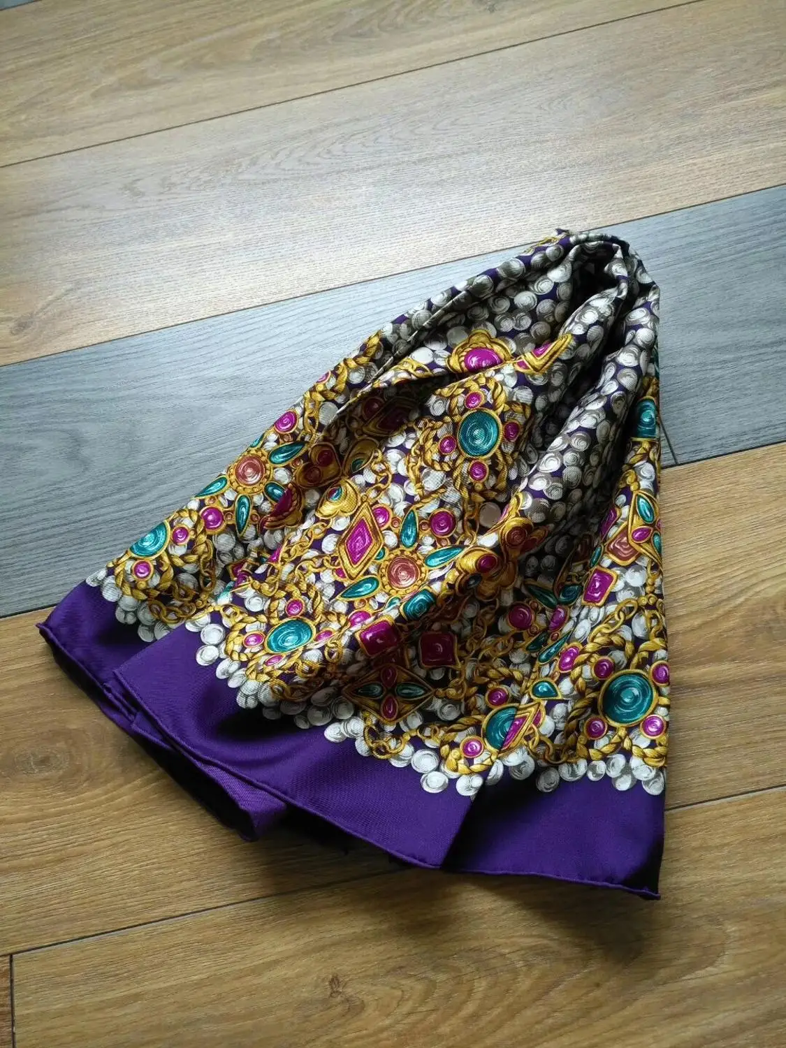 Новое поступление весна осень черный бриллиант чистый Шелковый шарф саржа ручной работы рулон 90*90 см шаль обертка для женщин леди