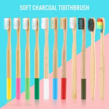 Y& W& F 13 цветов бамбуковая Зубная Щетка Оптом натуральная низкоуглеродистая Экологически чистая Мягкая Щетина зубная щетка для ухода за полостью рта Прямая поставка