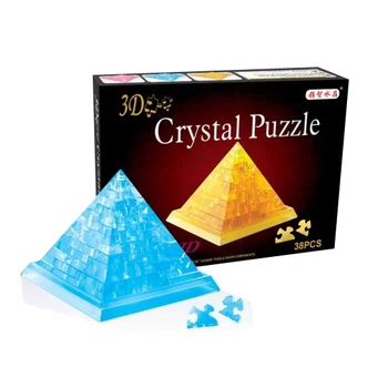 

Candice guo 3D plastic crystal puzzle Egyptian Egypt Architecture pyramids pyramid build model DIY game baby birthday gift 1pc