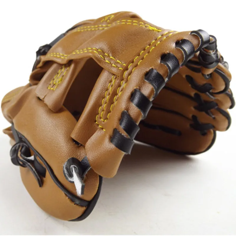 

Outdoor Sports Brown Baseball Glove Softball Practice Equipment Left Hand Gym Gloves for Man Woman Training