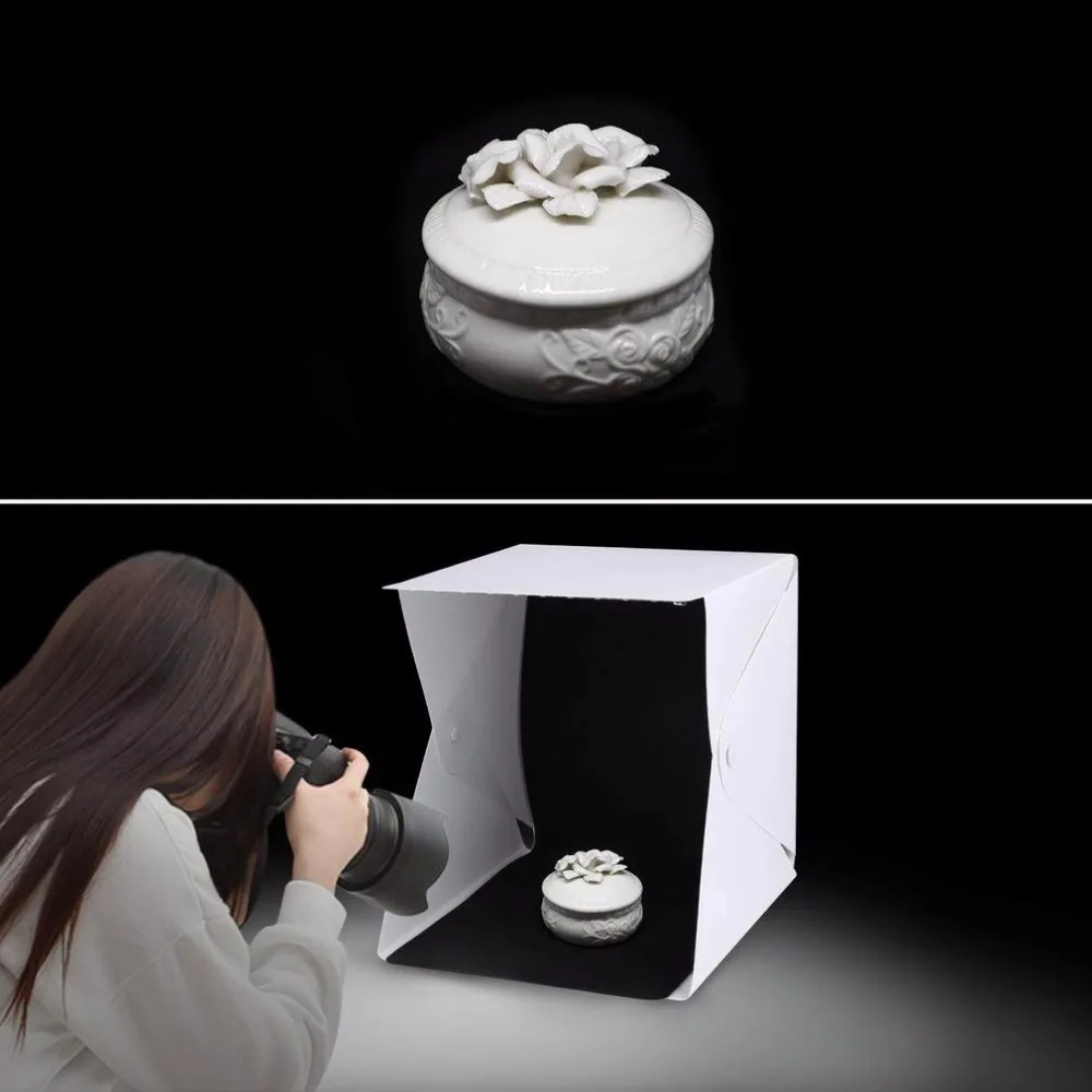 Портативный складной Лайтбокс для фотостудии софтбокс светодиодный свет мягкая коробка набор для фона световая коробка для DSLR камеры