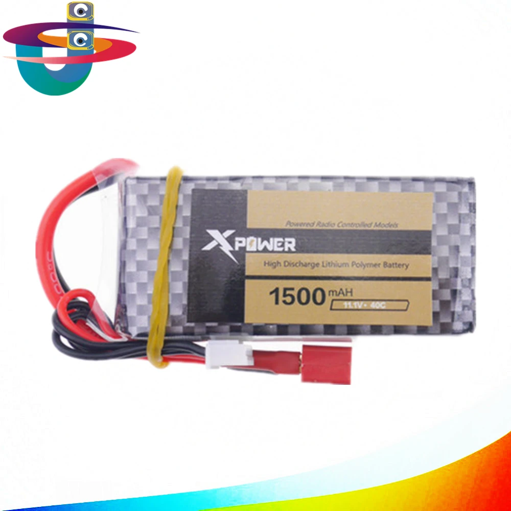 Батарея Lipo 11 1 V 1500Mah 3S 40C MAX 60C T разъем для радиоуправляемого автомобиля самолета