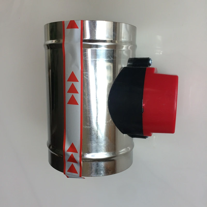 80-125 мм из нержавеющей стали HVAC Электрический воздуховод моторизованный Демпферная заслонка воздуха для вентиляции клапан трубы 220 В воздушный клапан