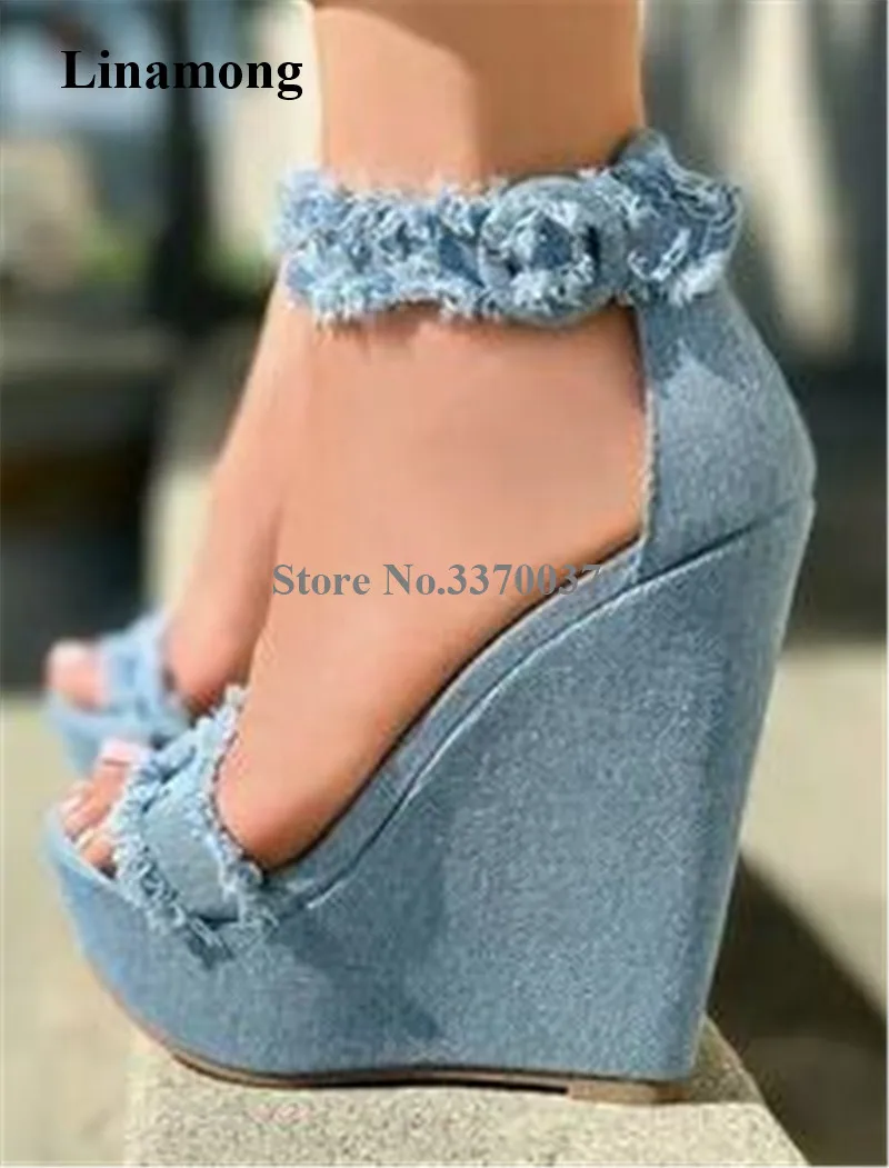 Jean Sandals Sexy Shoes 