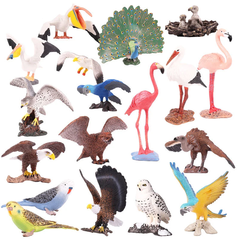 

27 Styles Action&Toy Figure Wildlife Animal Bird Simulation PVC Model Collectible Doll Collection For Kid Children Gift F4