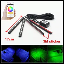 FSYLX 12V font b Car b font Auto Smartphone APP Control RGB Switchback LED font b