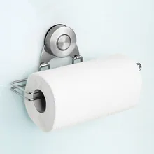 11.11 Precio Inoxidable Titular De Tejido Tejido Titular de Toalla de Papel Rollo De Papel De Cocina Titular De Vacío Chuck Dispensadores Herramienta de la Cocina