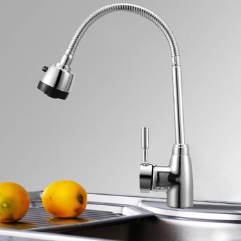 

Zinc Alloy Rotating Faucet 360 Degree Rotatable Hot Cold Mixer Tap Kitchen Wash Basin Faucets For Home Bathroom Tools