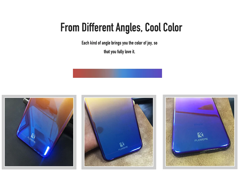 Luxury For iPhone 5S 5 iPhone SE Cases Blue Light Transparent Hard Plastic Case For iPhone 7 6 6S Plus (4)