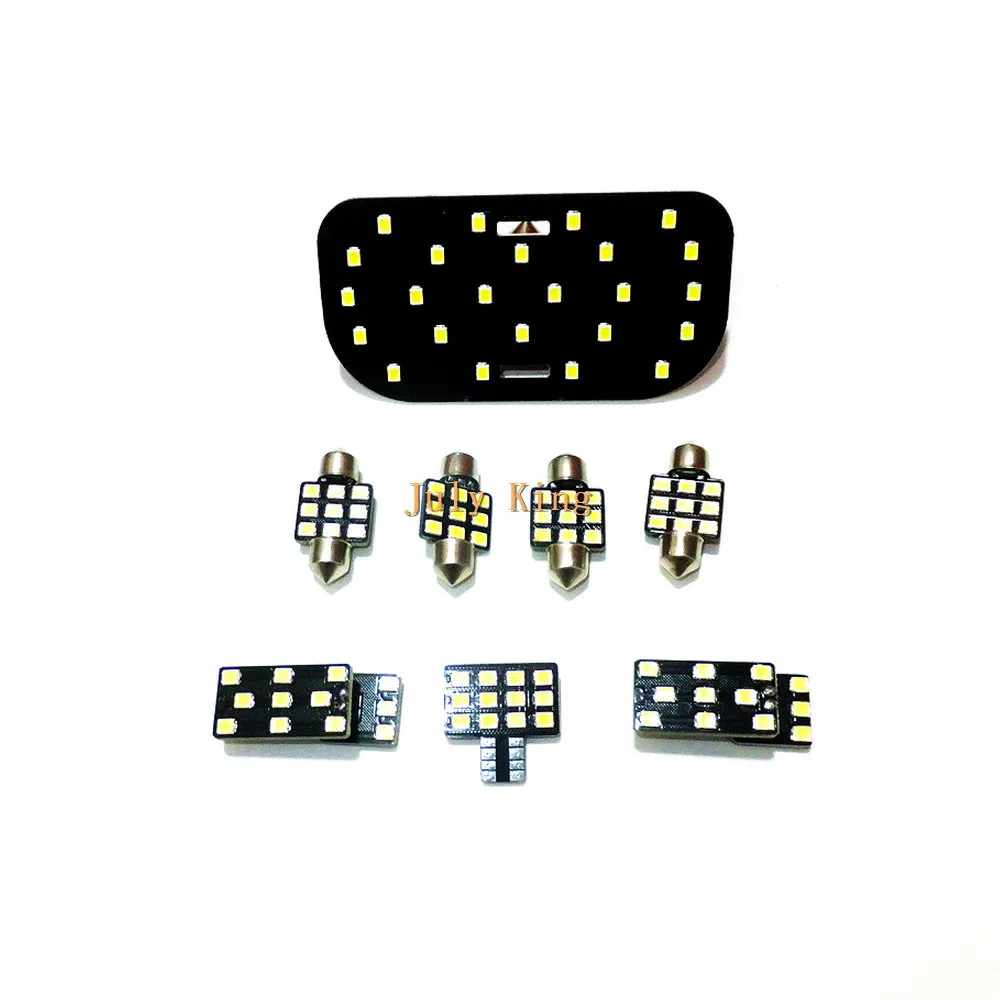 

July King Car LED Reading Light Case for Subaru Forester 2017 2018, 8 pcs/set, 6000K White 2835SMD, High Brightness