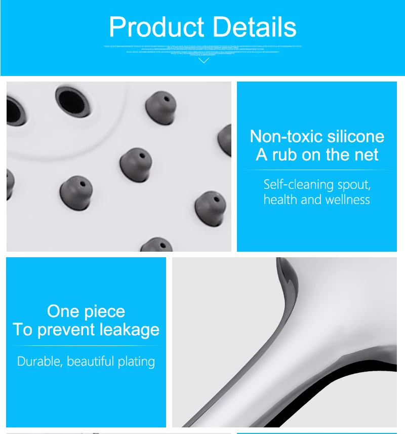 Multifunction Showerhead Body Sprays Hand Shower Head Round Water Saving Shower Head 3 Function Hand Shower Showering (7)