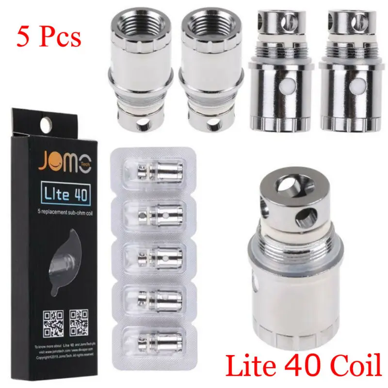 5 шт./упак. J omo Jomotech Lite 40 Lite40 Сменная Головка Катушки 0 Ом Вт бак|Аксессуары для