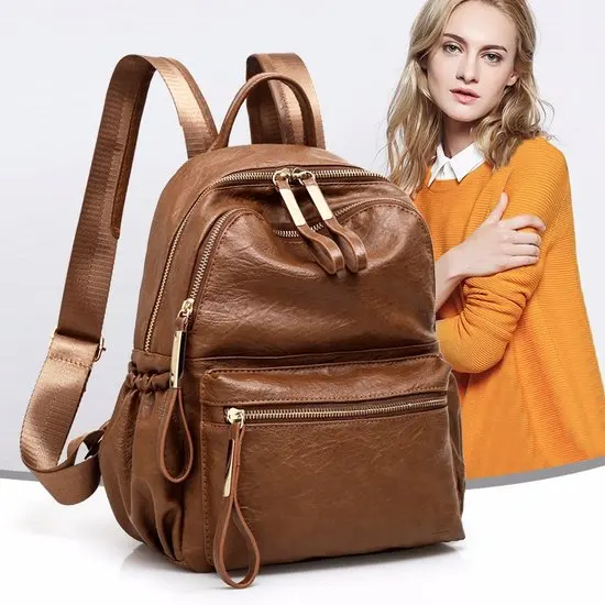 2018 Mochila de mujer de alta calidad Mochila De Cuero PU Mochila Escolar Vintage mochilas Mochila de moda 2018 Mochila de mujer de alta calidad Mochila De Cuero PU Mochila Escolar Vintage mochilas Mochila de moda
