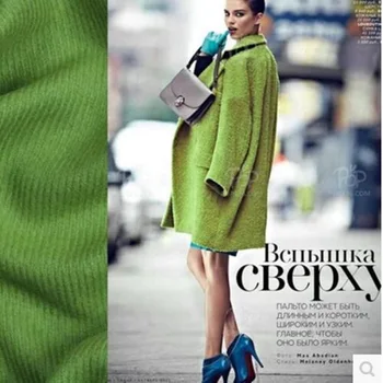 

Green twill wool tweed fabric 580grams per square 80%wool